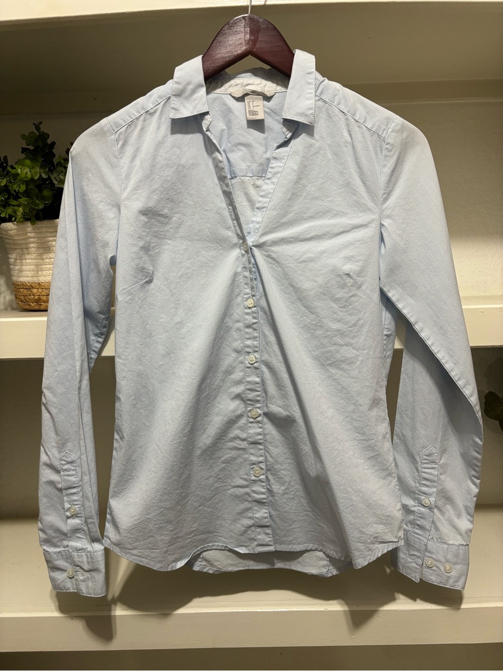 H&M Pale Blue Women's Button-Down Shirt